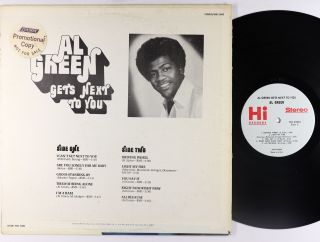 Al Green - Gets Next To You LP - Hi VG, 2
