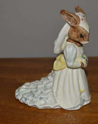 Rare Royal Doulton Bunnykins Bride Figurine - Db101 - Retired 2001
