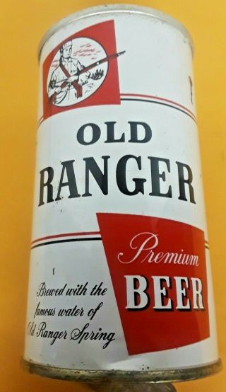 Old Ranger Beer Can Zip Tab Dog Bone Style Hornell Brewing Co.  Hornell Ny
