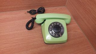 1983.  Ta - 600 Vintage Rotary Dial Phone Dialer Rotary Telephone.  Made In Bulgaria