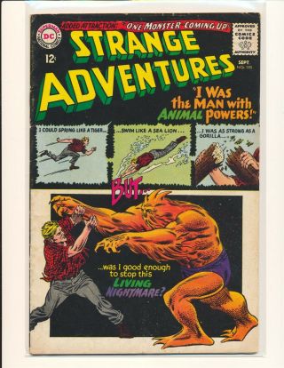 Strange Adventures 180 - 1st Animal Man Vg,  Cond.