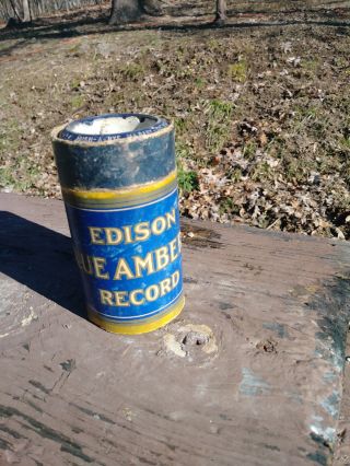 Vintage Antique Edison Blue Amberol Cylinder Record No.  3454 Hush - A - Bye Ma Baby