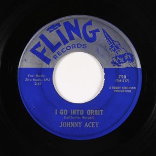 Blues R&b 45 - Johnny Acey - I Go Into Orbit - Fling - Mp3