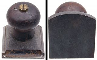 Orig.  Throat Insert & Front Knob For Early Stanley No.  10 1/2 Plane - Mjdtoolparts
