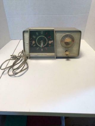 Vintage General Electric Clock Radio Model C - 405d