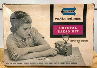 Remco Radiocraft Crystal Radio Kit Two Boxes Only