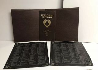 JESUS CHRIST SUPERSTAR ROCK OPERA 2 VINYL LP ALBUM 1970 DECCA RECORDS With Book 2