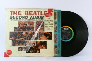 The Beatles Second Album Lp Vintage Pressing Capitol T 2080 Mono Vg,  /vg,