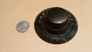 Kk 1920s Black 3 " Knob - Old Vintage Ham Radio Tube Wireless Receiver Tuner