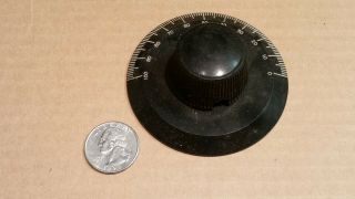 1920s Black 3 " Knob F/ Old Vintage Ham Radio Tube Wireless Receiver Tuner