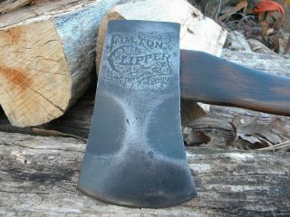 Vintage Embossed Fulton Clipper Axe