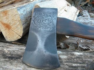 Vintage Embossed Fulton Clipper Axe 3