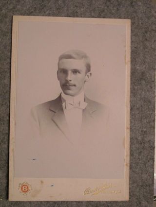 Victorian Cabinet Card - Gents Portrait - Boak Of Bridlington,  Driffield & Malton