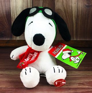 Peanuts A Charlie Brown Christmas Plush Musical Red Baron Snoopy