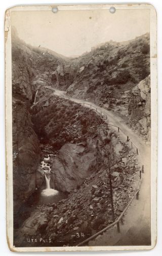 Photo Card Vintage Antique Scene From Colorado Circa 1900