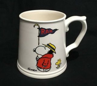 Vintage 1960’s Snoopy Woodstock " Rah " Ceramic Mug