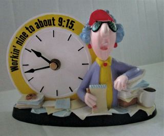 Hallmark Maxine Collectible Clock " Workin 