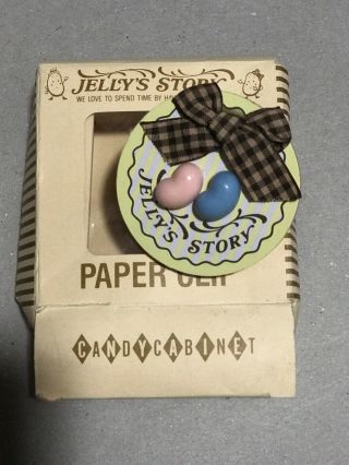 Vintage Sanrio Jelly’s Story Paper Clip 1985 Wooden
