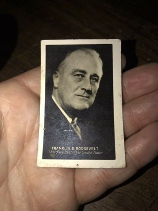 Depression Era Pgoro Portrait Image Of President Franklin Roosevelt Of York