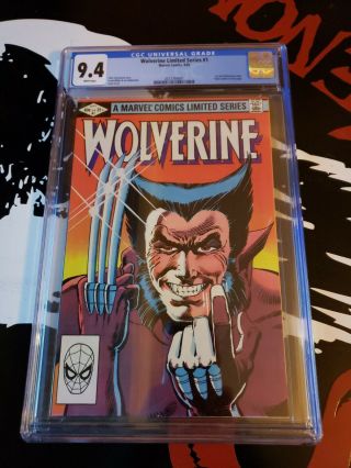 Wolverine 1 Limited Series Newsstand Edition 1982 Cgc 9.  4 White Pages Nm
