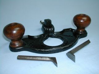 Early Stanley No.  71 Router Plane W/ 2 Cutters,  Cope 