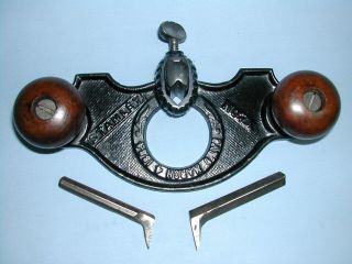 Early Stanley No.  71 Router Plane w/ 2 cutters,  Cope ' s 1884 Patent 2