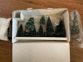 Dept 56 Christmas Village Accessories Trees And Snow