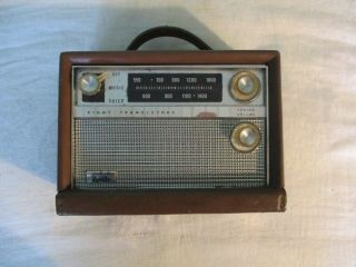 Vintage Arvin Portable Transistor Radio For Repair Or Parts