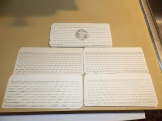 101 Vintage Mainframe Computer Punch Cards Nc State Ibm