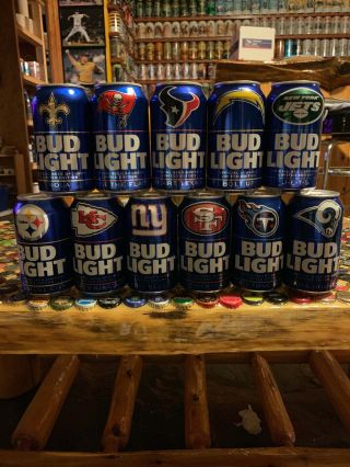 11 Different Bud Light 2019 Nfl Kickoff Beer Cans