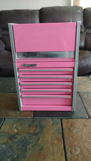 Pink Snap On Miniature Tool Box / Jewelry Case