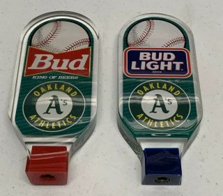 Oakland A’s Athletics Budweiser Bud Light Lucite Beer Taps Baseball