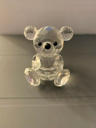Vintage Swarovski Crystal Teddy Bear Figurine 2 "