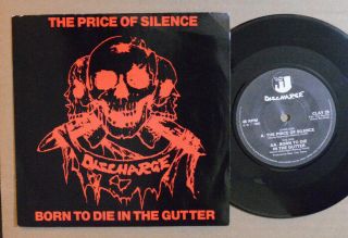 Punk Hardcore 7 " 45 - Discharge - The Price Of Silence /born To Die Uk Vg,  Hear