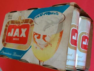 Jax Beer Demo Six - Pack (like The One Held By Cartoon Bartender),  6 Air - Cans