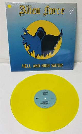 Alien Force Hell And High Water Yellow Vinyl Lp Record