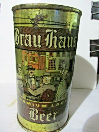 Brau Haus_ Grace Bros.  _ Santa Rosa_ Flat Top Beer Can - [read Description] -