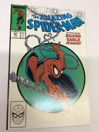Spiderman 301 Nm Silver Sable Was 349.  99 Now Auct