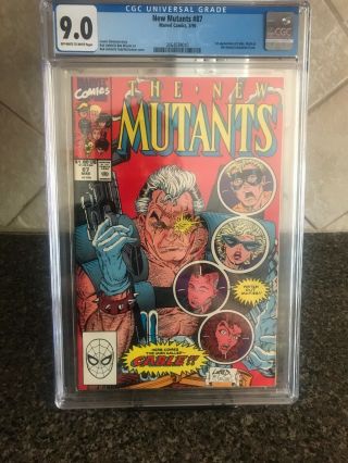 1990 Marvel Comics Mutants 87 Cgc 9.  0 1st Appearance Of Cable