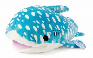 Mochipuni Whale Shark Plush Mochi Stretchy Pillow Animal Plush Nihon Auto Japan