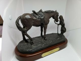 Horse Girl Bronze Statue " First Love " Montana Silversmith Lifestyle
