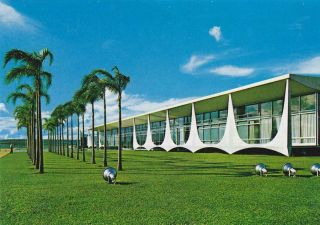 1981 Qsl: Radio Nacional Do Brasil,  Brasilia,  Brazil " Planalto Palace "
