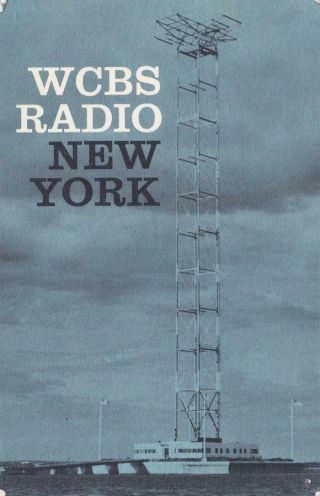 1961 Qsl: Radio Wcbs,  York,  Usa