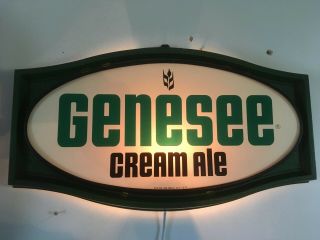 Vintage Genesee Cream Ale Lighted Sign.  C