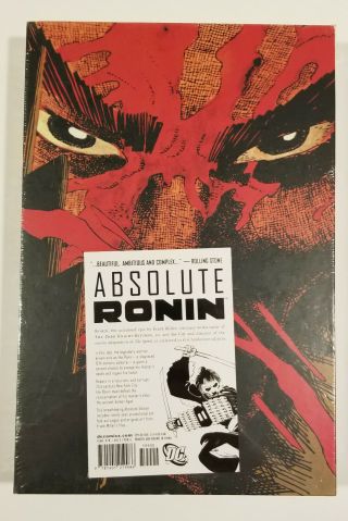 Absolute Ronin Factory Hardcover With Slipcase Frank Miller (dc 2008)