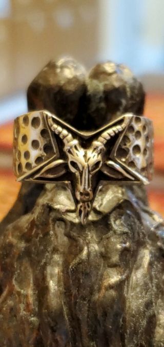 ARTIFACT FROM DEVIL ' S CAVE,  SATANIC LAVEY CROWLEY BAPHOMET RITUAL WITCHCRAFT 3