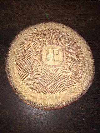 Large Antique/Vintage Handmade Native American Basket 13” Fine 3