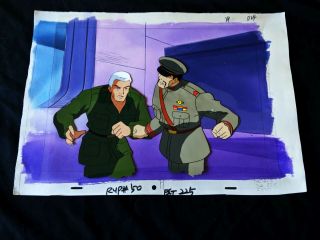The Real Adventures Of Jonny Quest 1996 Race Cel And Painted Background