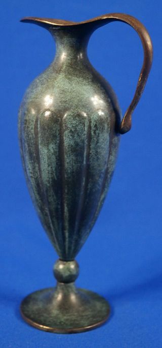 Judaica Pal Bell Bronze Oil Jug For Hanukkah Menorah Lamp Designed By M Ascalon