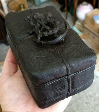 19thc Antique Cast Iron Judaic Casket Box Eg Zimmermann Of Hanau